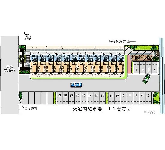 ★手数料０円★加茂市柳町２丁目　月極駐車場（LP）